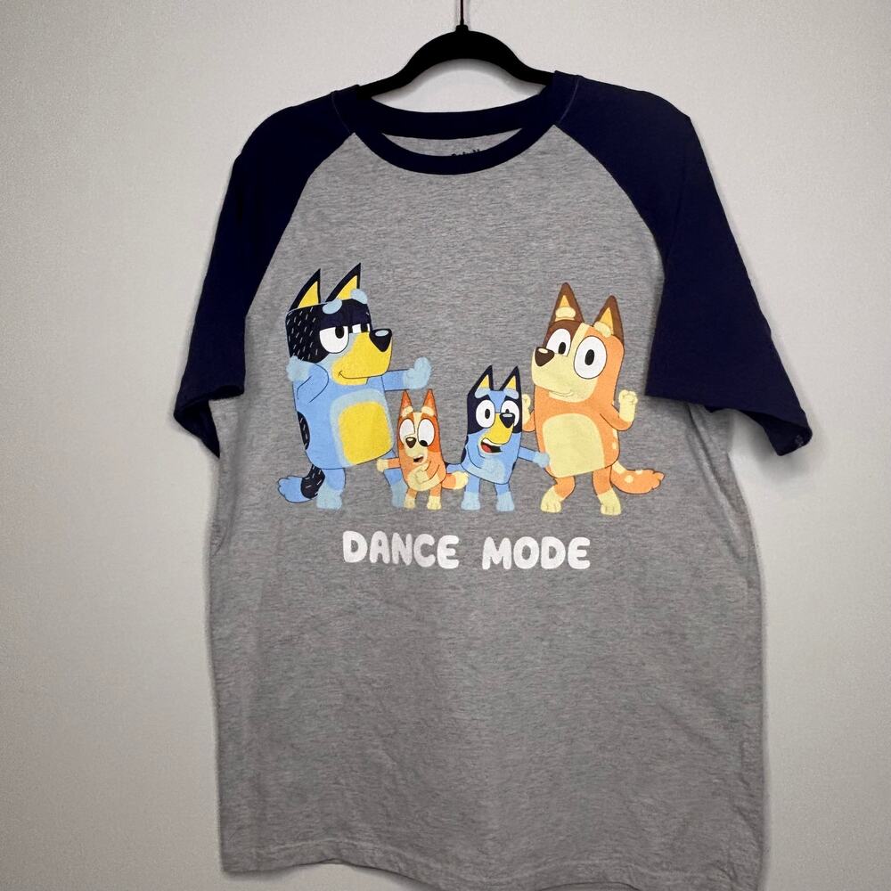Bluey Dance Mode Raglan Graphic Tee